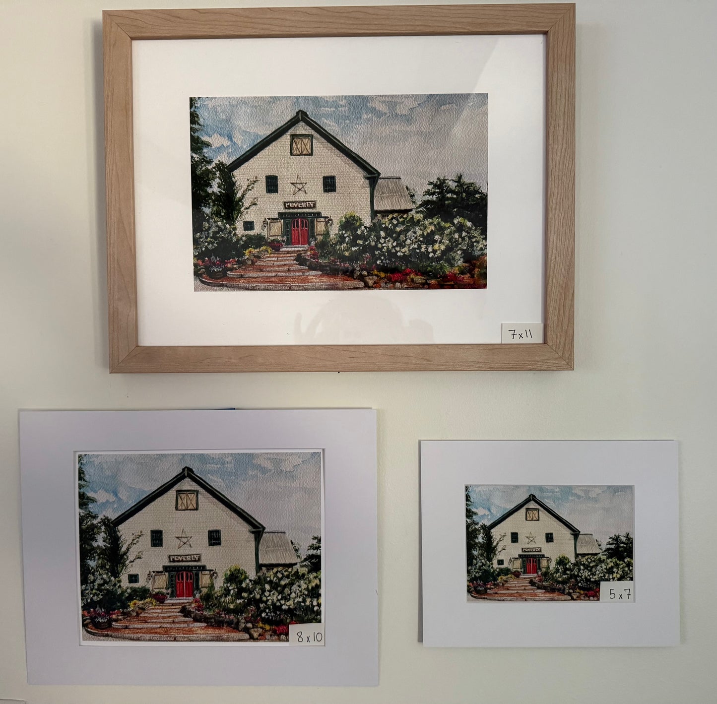 Barn on the Pemi Watercolor Art Print by Mary Boyle