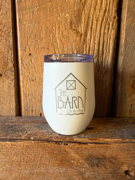 Glassware- Wine Tumbler - Barn Logo