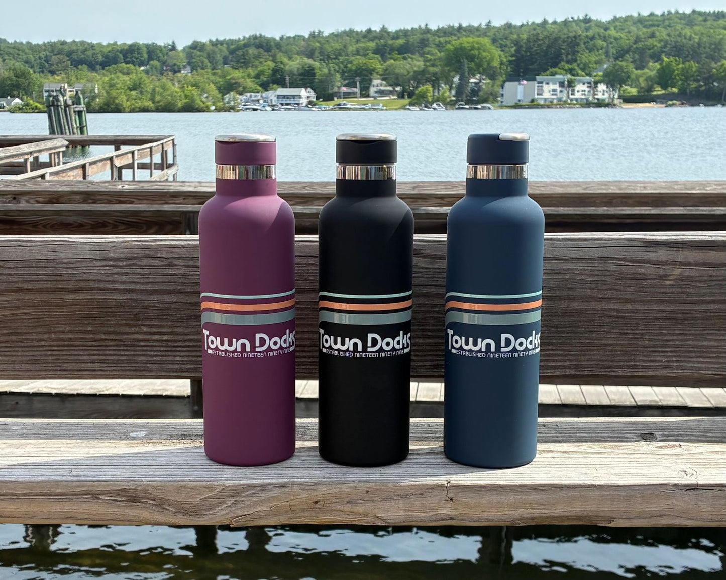 Town Docks Retro Legend Water Bottle with handle