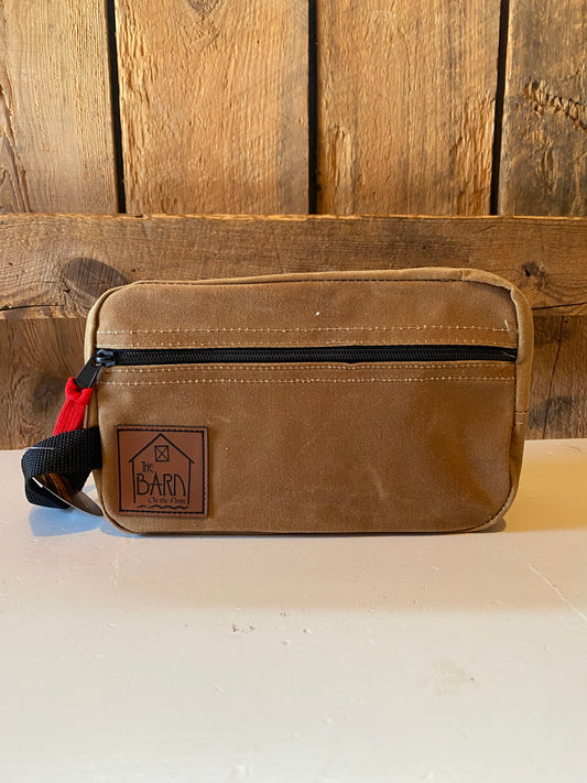 Apparel- Men's DOP Kit Bag- Dark Tan
