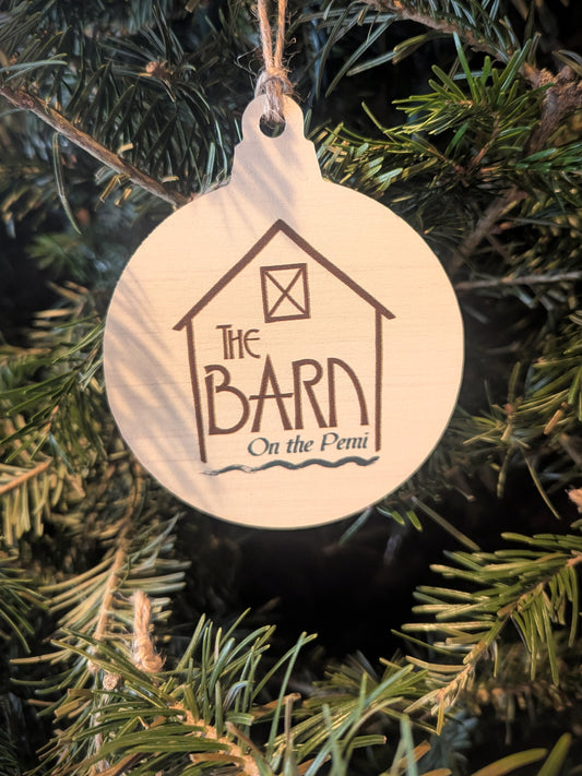 Wooden Ornaments - Barn on the Pemi