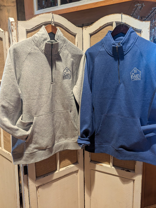 Apparel - 1/4 Zip Sweatshirt- Barn Logo