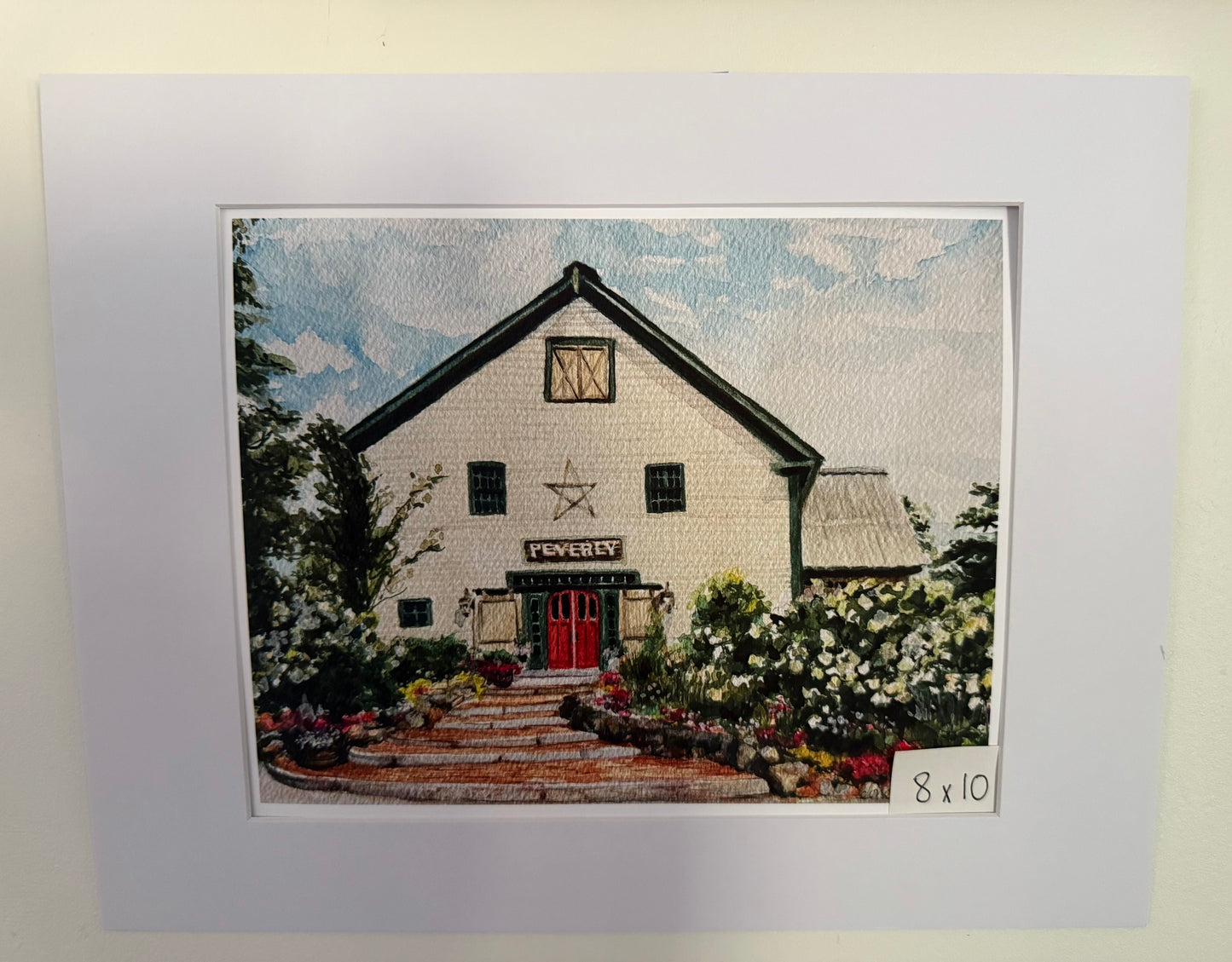 Barn on the Pemi Watercolor Art Print by Mary Boyle
