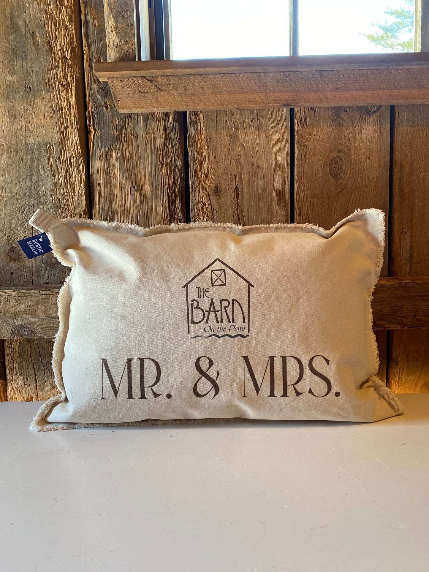 Pillow - Barn on the Pemi - Mr. & Mrs.