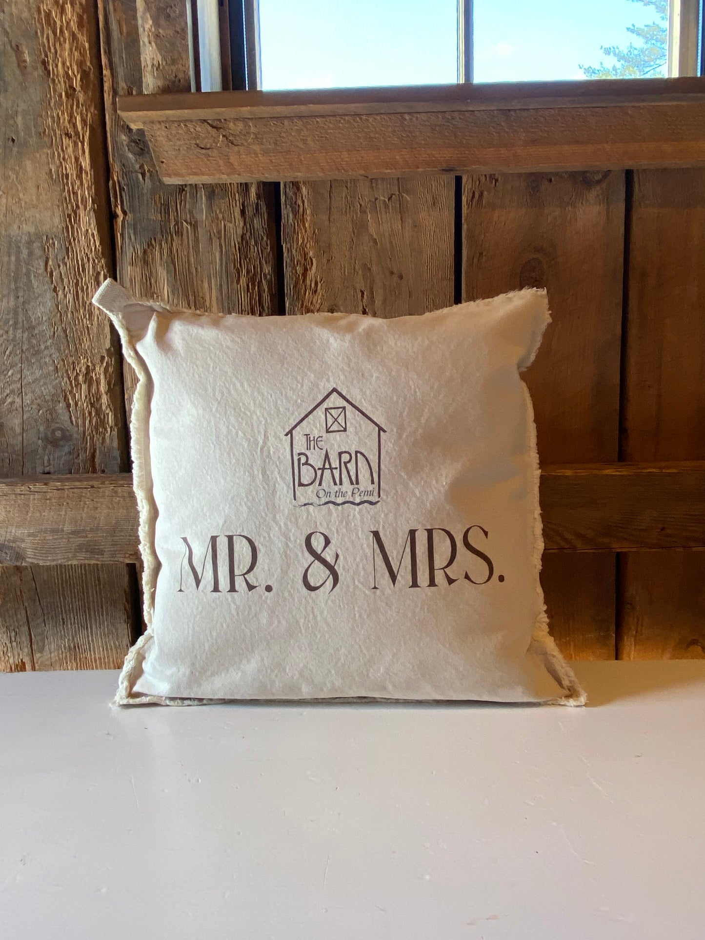 Pillow - Barn on the Pemi - Mr. & Mrs.