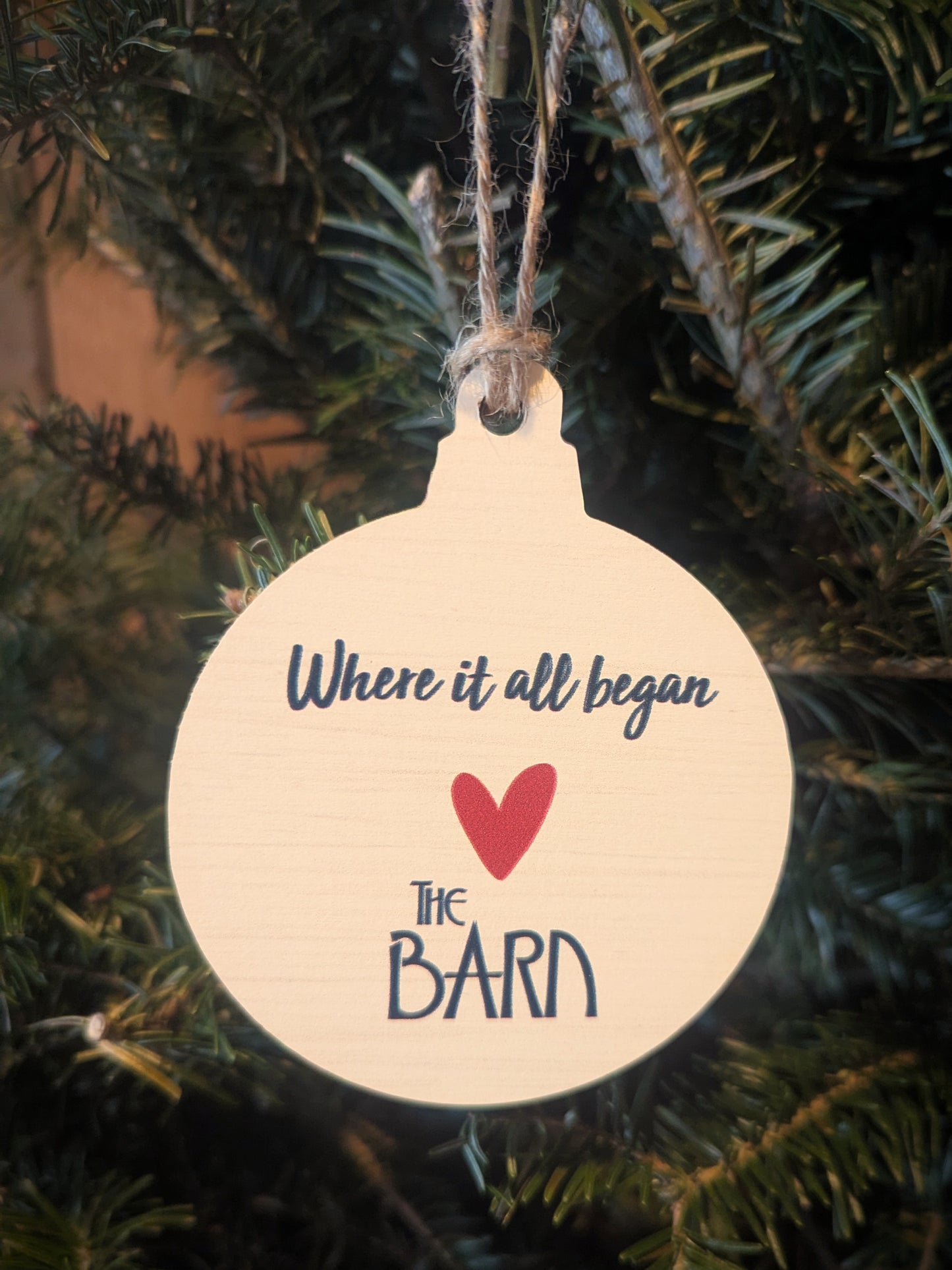Wooden Ornaments - Barn on the Pemi