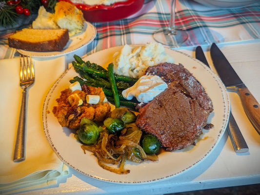 Herb-Roasted Prime Rib Dinner - Individual Meal- Dec 24th Pick-up